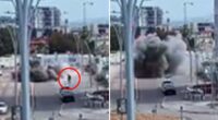 Frightening footage shows indiscriminate Iranian 'cluster warhead' explode on Israel street, killing 1