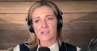 Gabby Logan breaks down in tears as she recalls time she had to 'protect' late father Terry Yorath because he 'wasn't up to it' as a parent