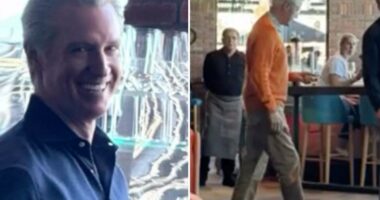 Gavin Newsom dines with Epstein-tainted Bill Clinton