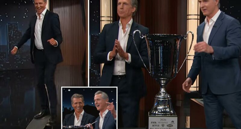 Gavin Newsom mocked during Jimmy Kimmel appearance
