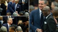 Gavin Newsom schmoozes Dem heavyweights at Jesse Jackson memorial