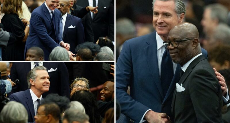 Gavin Newsom schmoozes Dem heavyweights at Jesse Jackson memorial