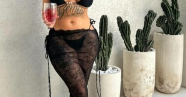 Kristina Mariah Calder (pictured) shares her luxurious holidays on social media, featuring her boyfriend, Joel Samuel Lee Williams as they visit Bali, Paris, Thailand and New Zealand