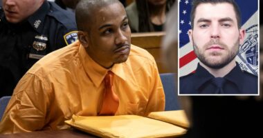 Goon seen smirking on bodycam after gunning down NYPD hero Jonathan Diller -- as fellow cop breaks down on witness stand