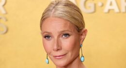 Gwyneth Paltrow suffers a wardrobe malfunction at the Actors Awards
