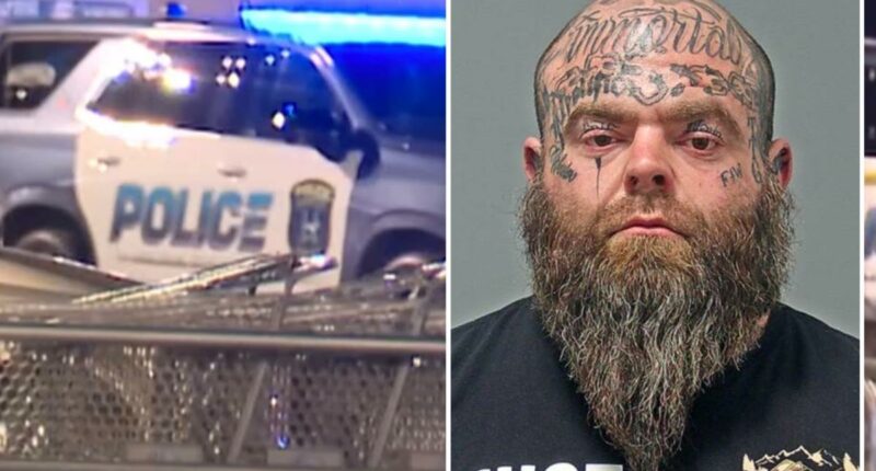 Heavily-tatted Ohio man jailed after stray gunfire from his property allegedly struck 2 shoppers at nearby Kroger