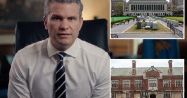 Hegseth bans military from woke Princeton Columbia MIT universities