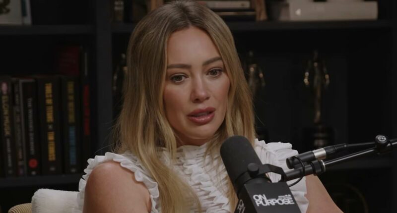 Hilary Duff cries as she discusses rift with estranged sister Haylie