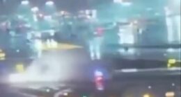 Horrific moment Air Canada plane strikes truck on LaGuardia runway