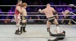 Horrifying moment wrestling ref suffers medical emergency in the ring