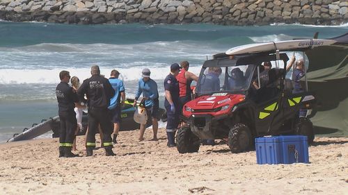 Emergency services were called to the scene after the husband and wife were pulled from the water.