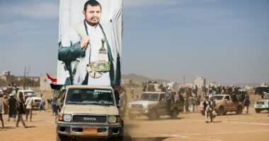 Houthis threaten to choke off second vital fuel route as they target Israel in missile attack