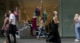 People move about in Sydney CBD retail areas, Thursday October 27, 2022.