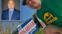 Idaho mayor Rick Hogaboam, 47, dies after collapsing mid speech during town hall