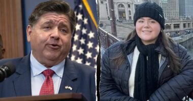 Illinois Gov Pritzker admits 'real failures' as slain Chicago student's hometown pays tribute in lights