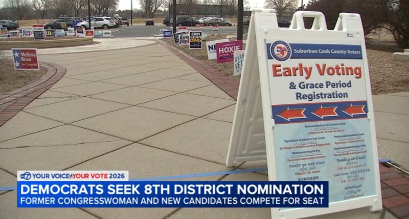 Illinois primary election 2026: Democratic candidates vie for 8th Congressional District rep. seat held by Raja Krishnamoorthi