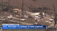 Illinois tornado outbreak: Governor JB Pritzker to visit Kankakee Co. as tornado damage cleanup continues