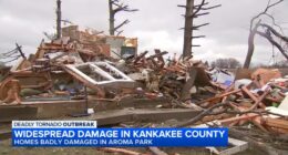 Illinois tornado outbreak: Kankakee County cleans up damage left by 2 tornadoes, record-breaking hail; several injured