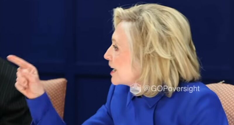 'I'm done!!' Shock moment Hillary storms out of Epstein deposition
