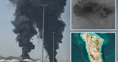 Images by US Command Center show US strike on Iran's Kharg Island
