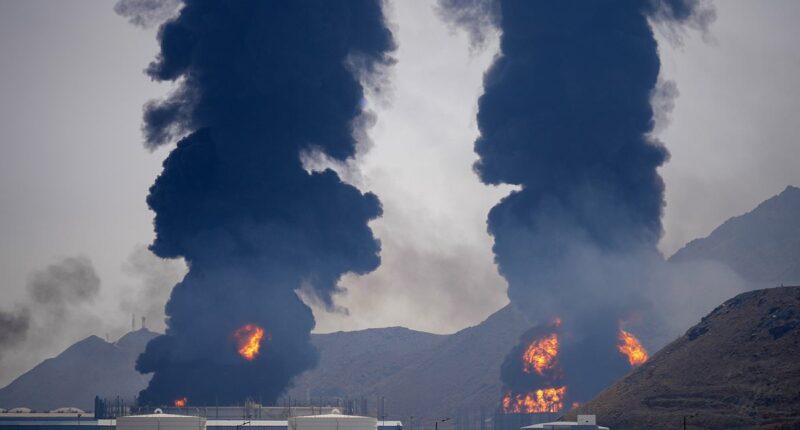 Iran strikes UAE port and threatens to abduct US military staff: LIVE