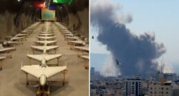 Iran unveils enormous supply of naval suicide drones in underground 'missile city'