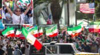 Iranian-Americans celebrate in streets of LA