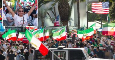 Iranian-Americans celebrate in streets of LA