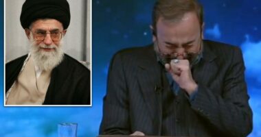 Iranian anchor sobs on state TV as he announces Khamenei killed in 'criminal' US-Israeli airstrikes