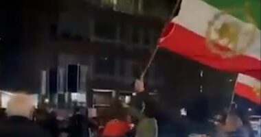 Iranians clash in violent scenes outside London mosque