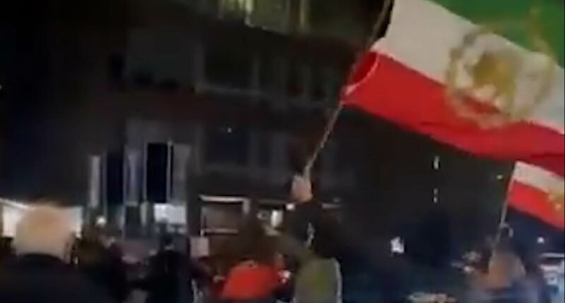 Iranians clash in violent scenes outside London mosque