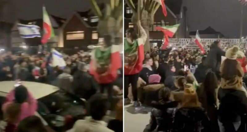 Israelis and Iranians celebrate together in streets of London after Ayatollah Khamenei's death