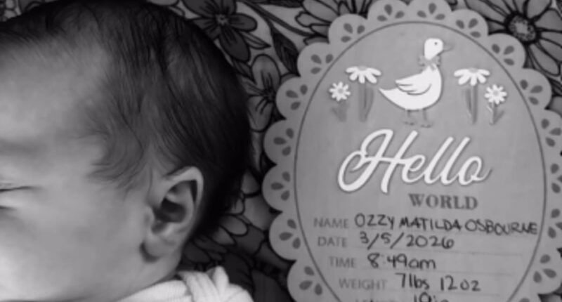 Jack Osbourne's wife Aree gives birth to baby girl