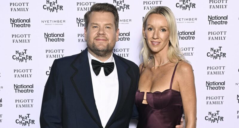 James Corden and Julia Carey attend the National Theatre Up Next Gala
