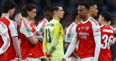 Jamie Redknapp tells Mikel Arteta to 'take responsibility' for Arsenal's disappointing Carabao Cup final defeat against Man City - as he blasts boss for making 'monumental error'