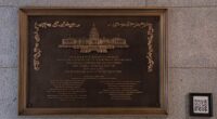 Jan. 6 plaque honoring police officers is installed at the Capitol after a 3-year delay
