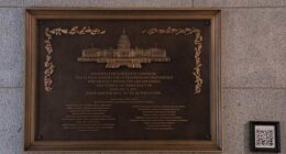 Jan. 6 plaque honoring police officers is installed at the Capitol after a 3-year delay