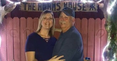 Jilted 'killer' husband seen strolling on beach in new photo