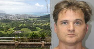 Jurors shown bodycam of doctor’s bloody wife, rock he allegedly used to bash her in cliffside attack