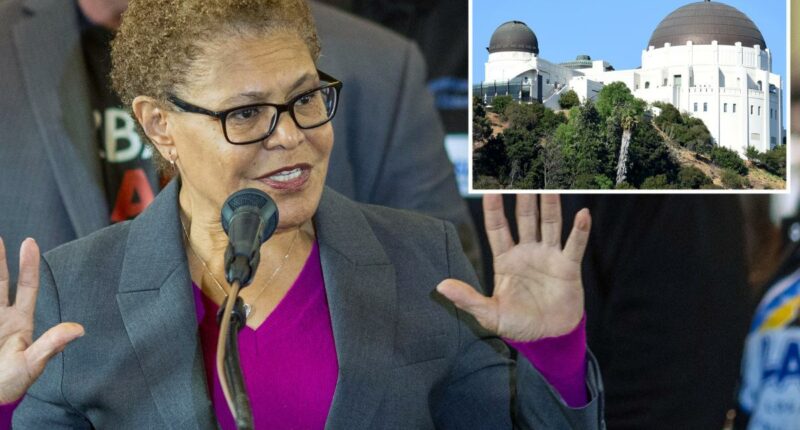 Karen Bass slashed Griffith Observatory filming fees by 70%