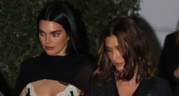Kendall Jenner and Hailey Bieber enjoy girls night at pre-Oscars bash