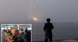 Kim Jong Un visits 5,000-ton naval destroyer, oversees missile test