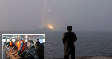 Kim Jong Un visits 5,000-ton naval destroyer, oversees missile test