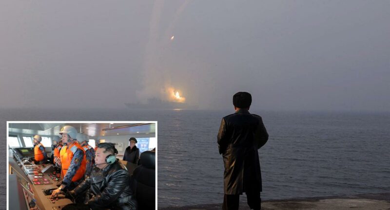 Kim Jong Un visits 5,000-ton naval destroyer, oversees missile test