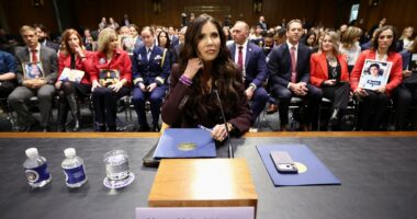 Kristi Noem spotted with rarely-seen husband ahead of senate grilling