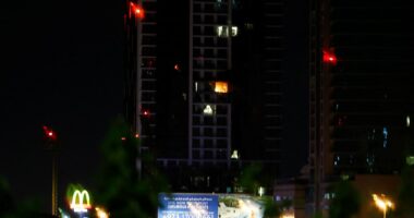 LIVE: Iranian missile strike sets Bahrain hotel on fire