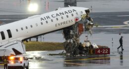 LaGuardia plane crash video shows jet collide with fire truck after frantic air traffic control warning
