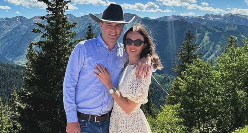 Lady Violet Manners is pregnant! Duke of Rutland's daughter and 'Caledonian Cowboy' Viscount Garnock reveal they're expecting their first child after fairytale wedding at Belvoir Castle