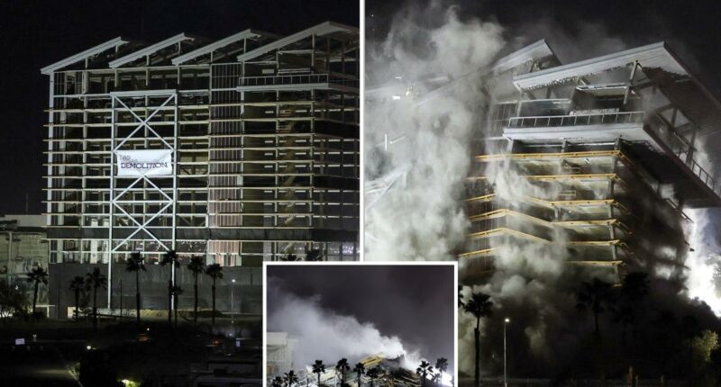 Las Vegas hotel-casino that closed during COVID is destroyed