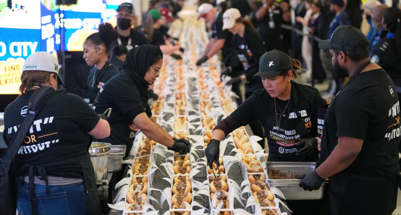 'Longest Line of Cheesesteaks': New world record makes history at Philadelphia airport